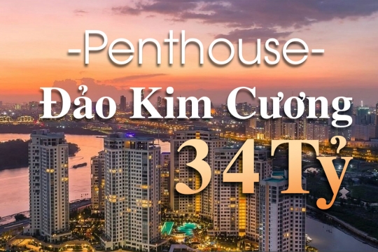 Penthouse Đảo Kim Cương - Duplex Đảo Kim Cương | Penthouse tháp Bora Bora Đảo Kim Cương